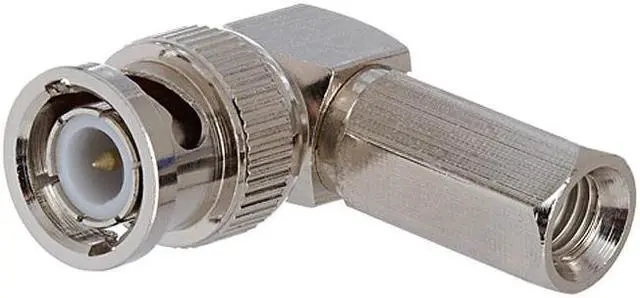 Alt view image 3 of 4 - Cmple - BNC Male Right Angle Clamp Connector for RG-6
