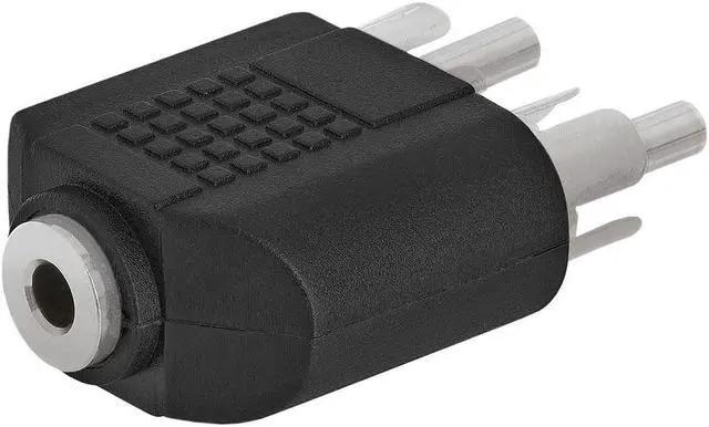 Alt view image 3 of 4 - Cmple - 3.5mm Stereo Jack to 2xRCA Plug Adapter