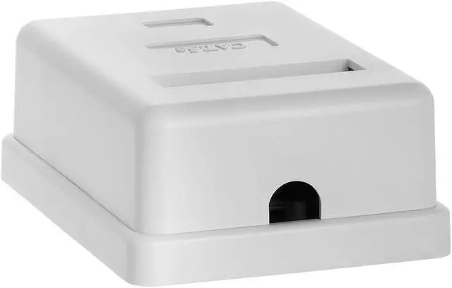 Alt view image 5 of 6 - Cmple - Surface Mount Box Cat5e Single WHITE