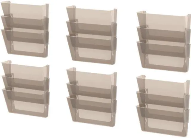Alt view image 6 of 7 - Storex Industries 70247U06C Wall File, Legal, 16 x 14 - Smoke