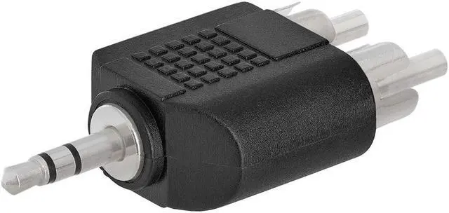 Alt view image 2 of 2 - Cmple - 3.5mm Stereo Plug to 2xRCA Plug Adapter
