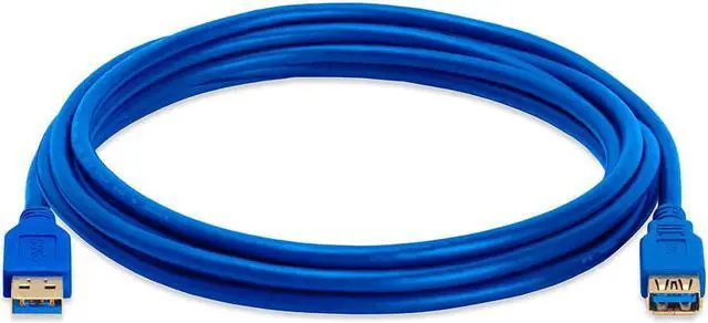 Alt view image 3 of 4 - Cmple - USB Extension Cable 10ft Type A USB Male to Female USB 3.0 Cable for External Hard Drive, Keyboard, Webcam, USB Hub, Flash Drive - Black