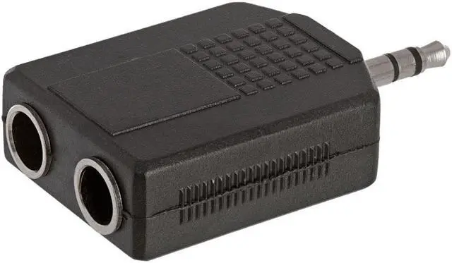 Alt view image 4 of 5 - Cmple - 3.5mm Stereo Plug to 2x6.35mm Mono Jack Adapter