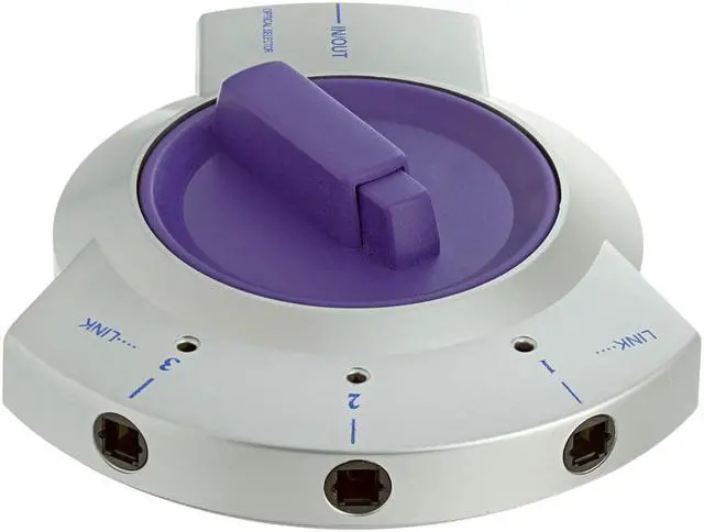 Alt view image 6 of 6 - Cmple - Optical Toslink Jack to 3xToslink Jacks 3-Way Bi-Directional Selector