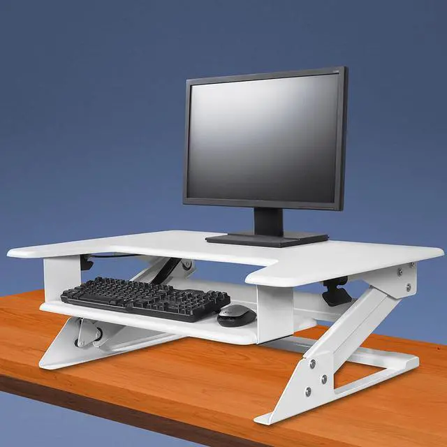 Alt view image 2 of 11 - Kantek STS900W Sits On Desk Surface For Full Stability