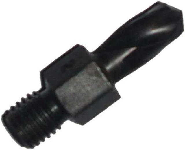 Main image of Drill America TSDJST M42 Cobalt Steel Stubby Length Drill Bit, Gold Oxide Finish, Threaded Shank, Spiral Flute, 135 Degrees Split Point, J Size