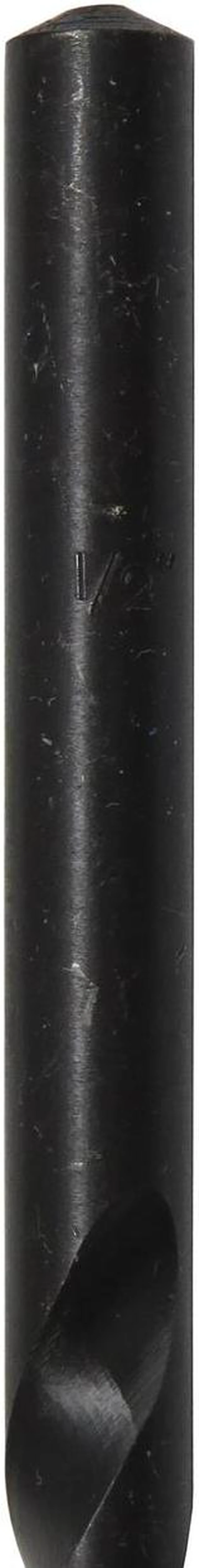 Alt view image 3 of 3 - Drill America DAM Series Carbide-Tipped Masonry Drill Bit, Black Oxide Finish, 1/2" Round Shank, Spiral Flute, 118 Degrees Conventional Point, 9/16" Size, 6" Length (Pack of 1)