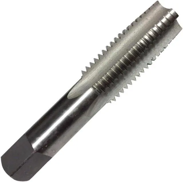 Alt view image 2 of 9 - Drill America T/A Series High-Speed Steel Hand Threading Tap Set, Uncoated (Bright) Finish, Round with Square End Shank, #10-32 Size (Pack of 1)