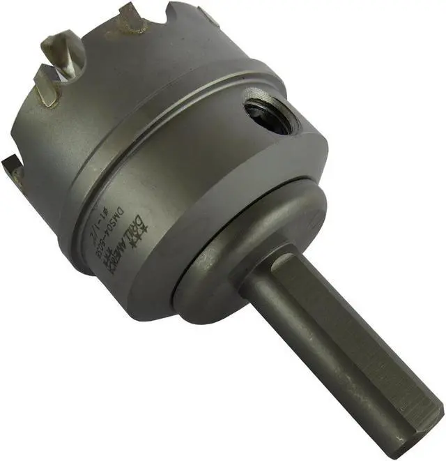 Alt view image 5 of 12 - Drill America CTH2312 Carbide-Tipped CTH 2-5/16" Carbide Tipped Hole Cutter, 1" Depth of Cut