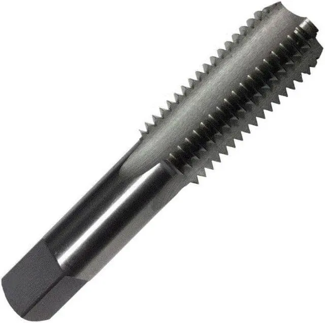 Alt view image 2 of 7 - Drill America T/A Series High-Speed Steel Hand Threading Tap, Uncoated (Bright) Finish, Round with Square End Shank, Bottom Chamfer, 1-1/8"-7 Size (Pack of 1)