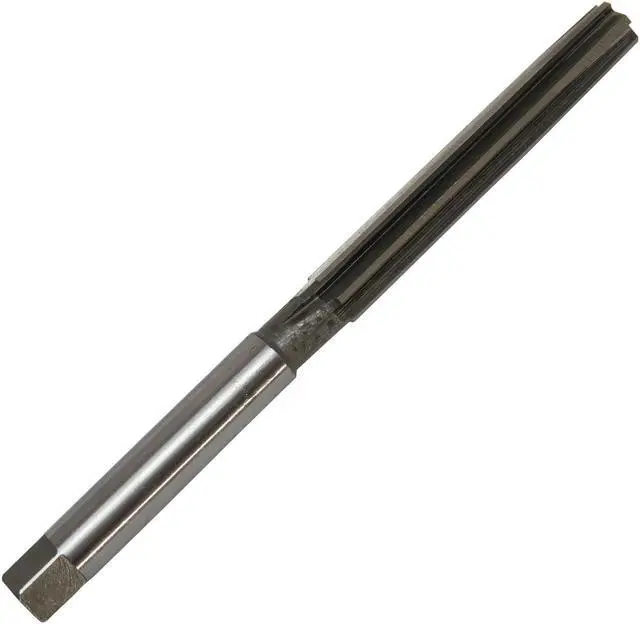 Main image of Drill America DWRRHD Series Qualtech High-Speed Steel Hand Reamer, Straight Flute, Round Shank, Uncoated (Bright) Finish, 1-1/8" Size (Pack of 1)