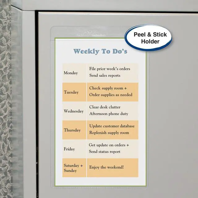 Alt view image 8 of 20 - C-Line 70058 Shop Ticket Holders with Self-Adhesive Back 5 x 8 Clear 50/box