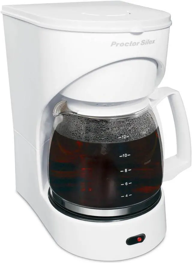 Alt view image 4 of 6 - Proctor Silex 43501PS 12-Cup Coffee Maker White