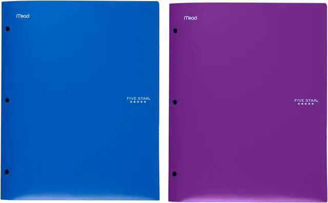 Main image of Five Star Binder Pocket Folder, Stay-Put 2-Pocket Folder, 9-1/2x 11-3/4, Color Selected For You May Vary (3334