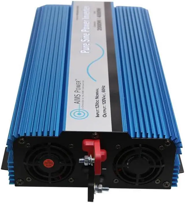 Alt view image 2 of 3 - aims 2000 watt pure sine power inverter 12 vdc to 120 vac usb port