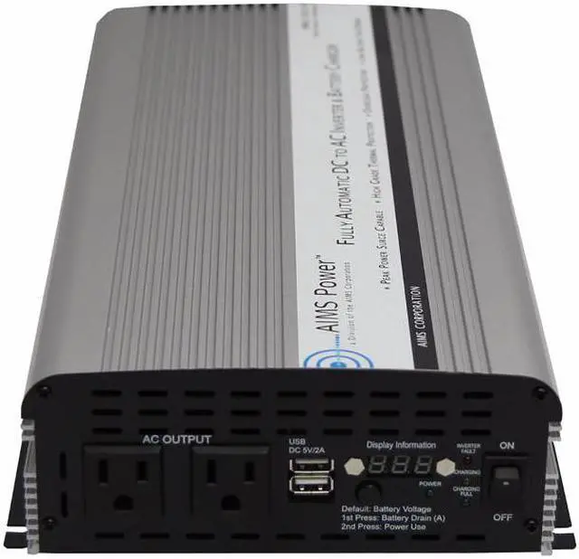 Main image of AIMS Power (PWRIC1500W) 1500W Inverter with 10 Amp Charger