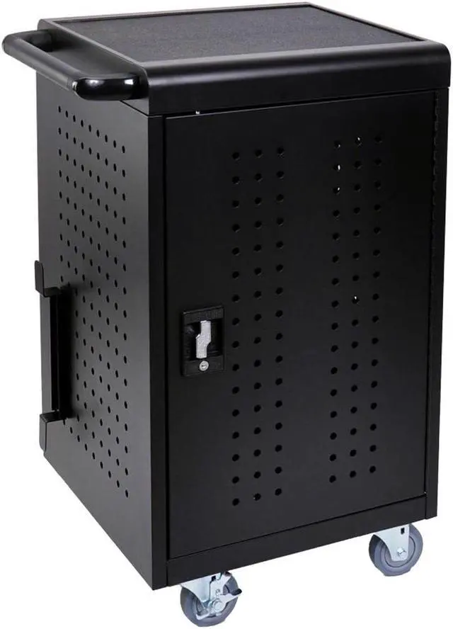 Alt view image 2 of 2 - Luxor Office Mobile 30 Tablet Charging Cart - Black (pack of 2)