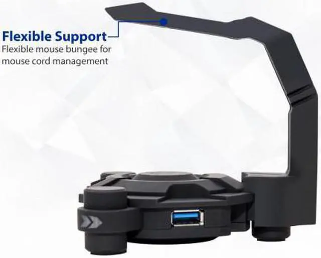 Alt view image 9 of 20 - NARFI Gaming Mouse Bungee and USB 3.0 Hub AC 5v Power Adapter is Included - CL-HUB53003