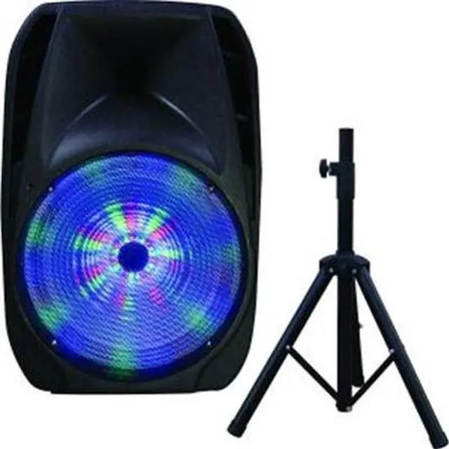 Alt view image 2 of 19 - Supersonic IQ-4415DJBT 15" Portable Bluetooth DJ Speaker with Stand