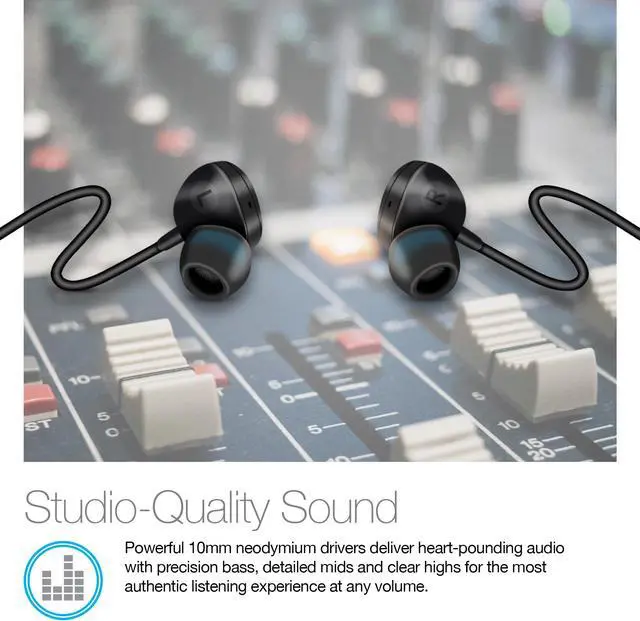 Alt view image 2 of 13 - Naztech X1ANC Active Noise Cancelling Earphones