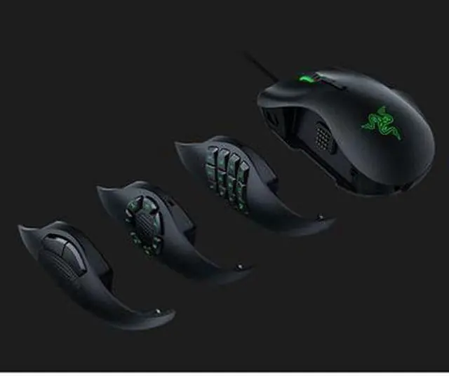 Alt view image 7 of 20 - Razer Naga Trinity MOBA / MMO Gaming Mouse - 16,000 DPI 5G Optical Sensor