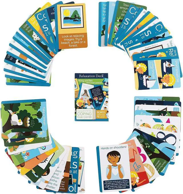 Alt view image 4 of 10 - Coping Cue Cards Relaxation Deck CSKCCREL