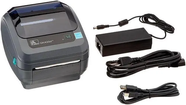 Main image of Zebra GK420d Direct Thermal Monochrome Printer 203dpi USB Ethernet GK42-202210-000