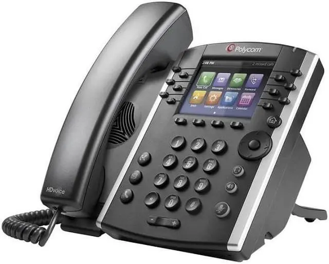 Alt view image 2 of 12 - Polycom VVX 411 IP Phone - Cable - Desktop