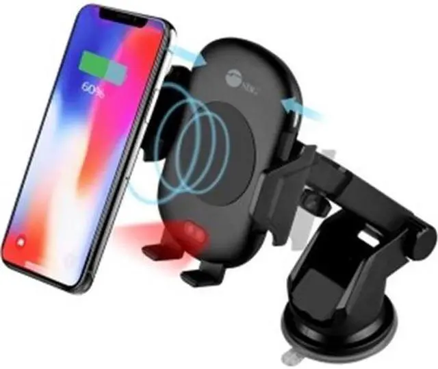 Main image of SIIG Auto-Clamping Wireless Car Charger Mount/Stand AC-PW1M11-S1