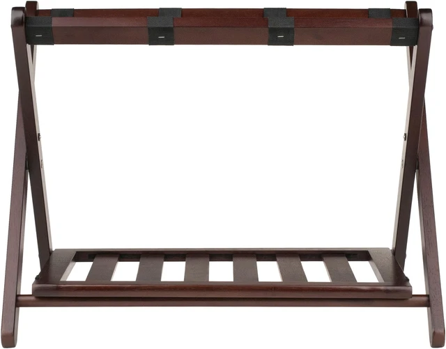 Alt view image 3 of 5 - Remy Luggage Rack, Shelf, Cappuccino