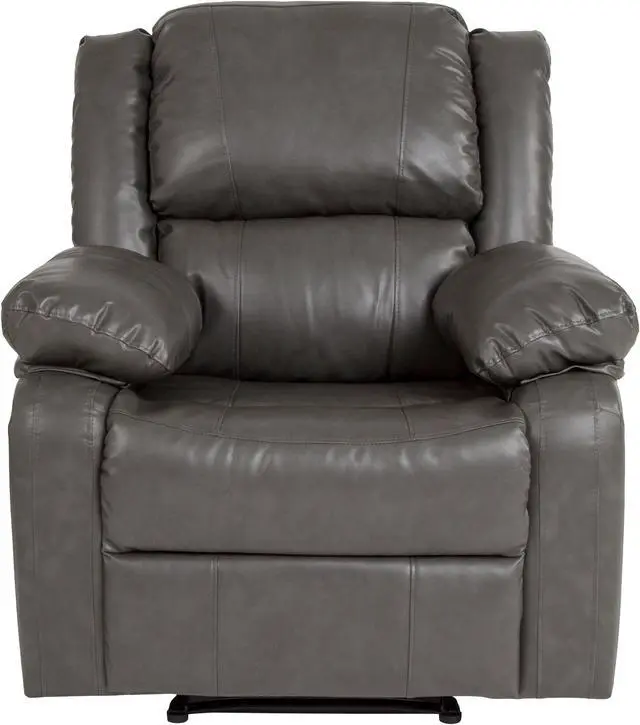 Alt view image 2 of 14 - Harmony Series Gray LeatherSoft Recliner