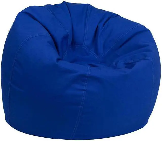 Alt view image 2 of 20 - Small Solid Royal Blue Kids Bean Bag Chair