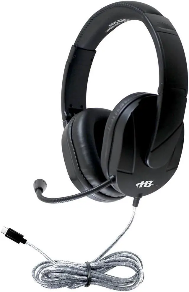 Alt view image 10 of 11 - HamiltonBuhl MACH-2 USB Type -C Multimedia Stereo Headset - Over-Ear with Steel Reinforced Gooseneck Mic