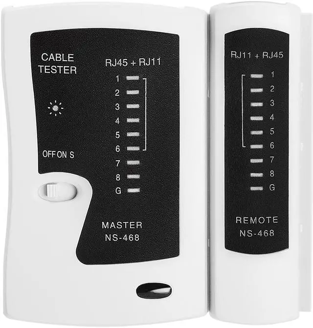 Alt view image 7 of 11 - Multi-functional LED Network Cable Tester for BNC, RJ11, RJ12 and RJ45