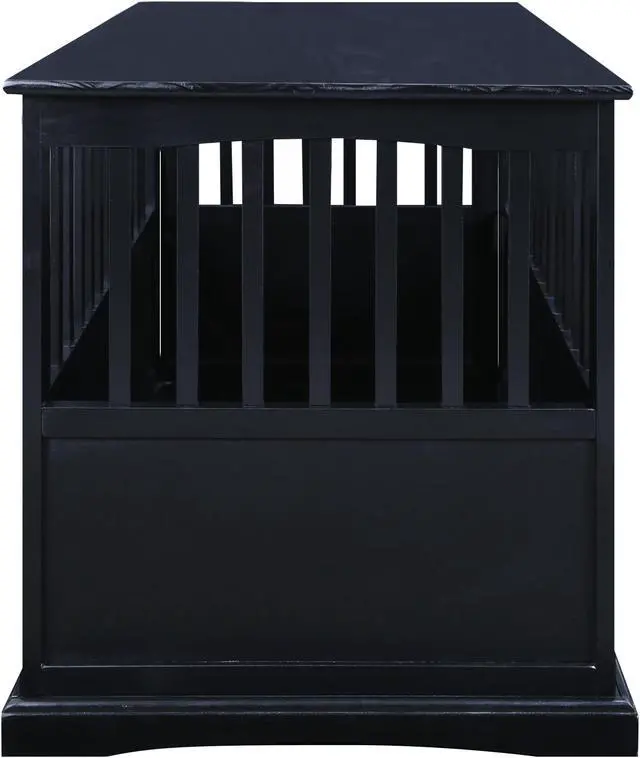 Alt view image 5 of 14 - Casual Home 600-22 Pet Crate End Table, Black