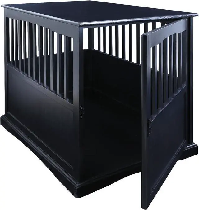 Alt view image 7 of 14 - Casual Home 600-22 Pet Crate End Table, Black