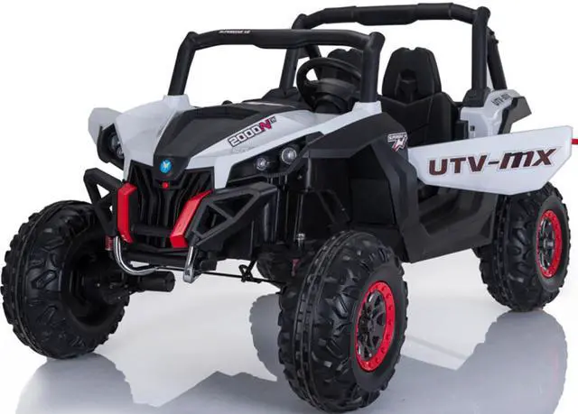 Main image of Mini Moto UTV 4x4 12v White (2.4ghz RC)
