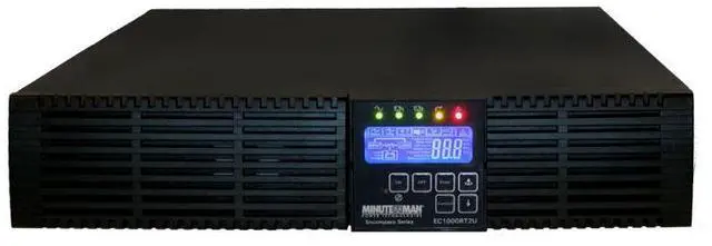 Main image of Minuteman Encompass EC1500RT2U 1500VA Tower/Rack Mountable UPS - 2U Rack/Tower - 5 Minute Stand-by - 120 V AC Input - 120 V AC Output - Serial Port - USB - 6 x NEMA 5-15R Receptacle(s)
