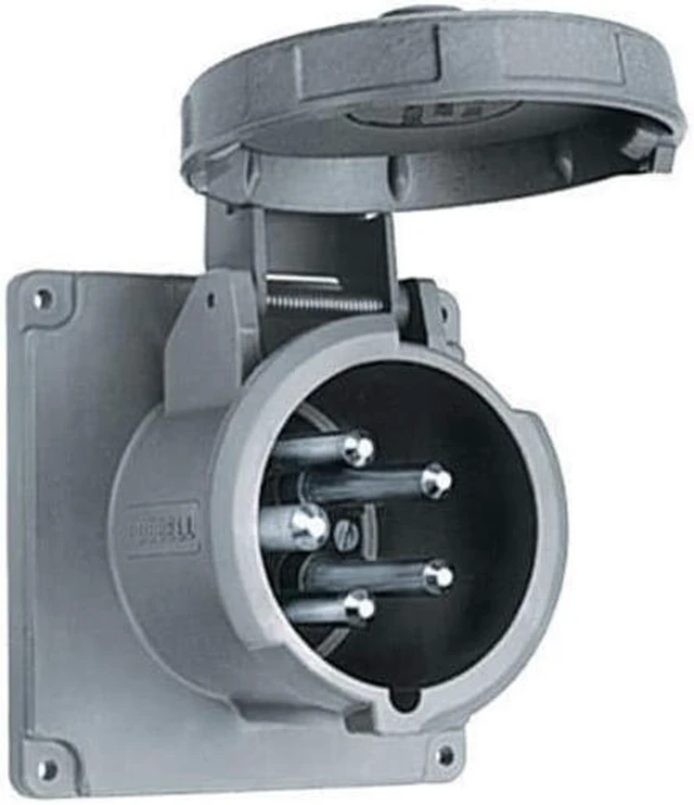 Main image of Hubbell M5100B7R 100A 480V 5W Shore Power Inlet