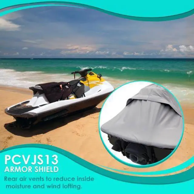 Alt view image 9 of 20 - Armor Shield Jetski Storage Cover - Universal Trailer/Storage Cover for Jetski (127’’ - 138’’ -inches)