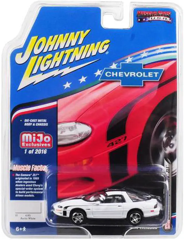 Alt view image 3 of 6 - 2002 Chevrolet Camaro ZL1 427 Arctic White "Muscle Cars USA" Ltd Ed 2016 pcs 1/64 Diecast Model Car by Johnny Lightning