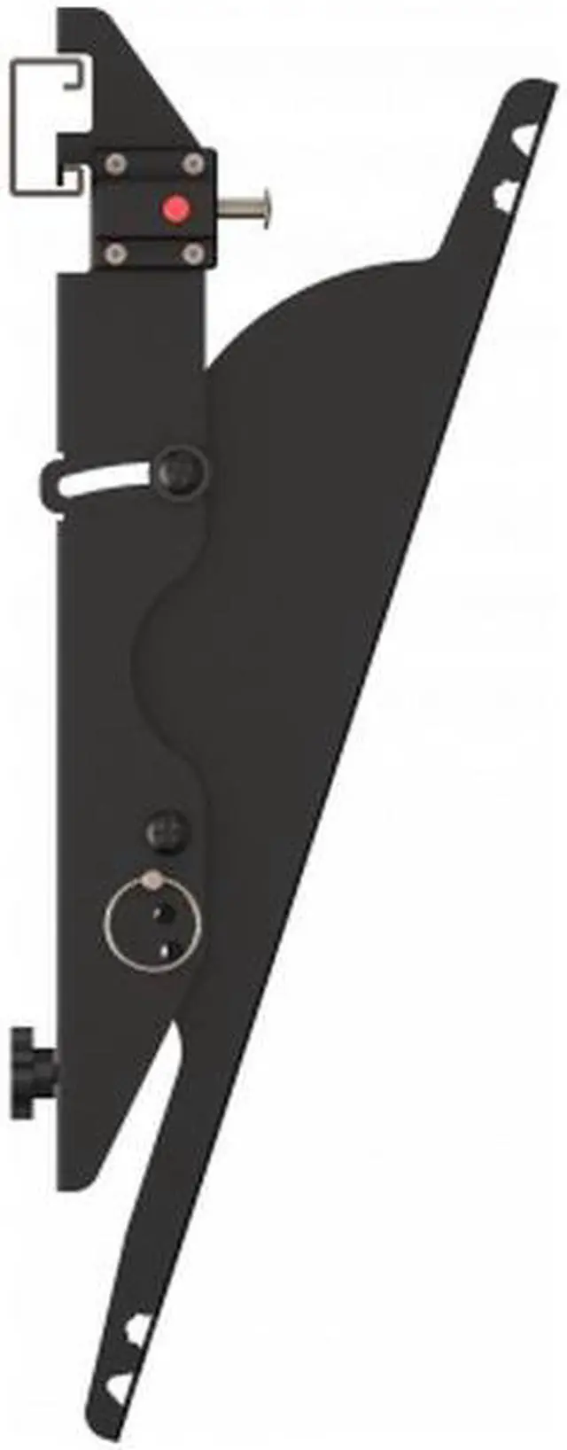 Alt view image 4 of 10 - Wall mounted unistrut menu board brackets with plumb and tilt adjustment.