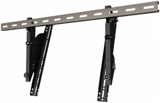 Alt view image 5 of 10 - Wall mounted unistrut menu board brackets with plumb and tilt adjustment.