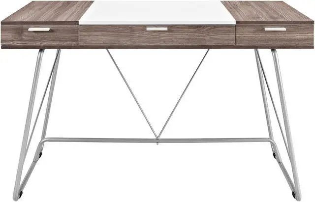 Alt view image 9 of 20 - LexMod Panel Office Desk in Birch