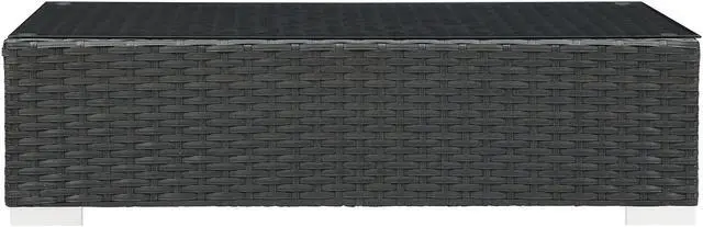 Alt view image 3 of 3 - Sojourn Outdoor Patio Coffee Table - Chocolate