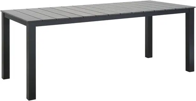 Main image of Maine 80" Outdoor Patio Dining Table - Brown Gray