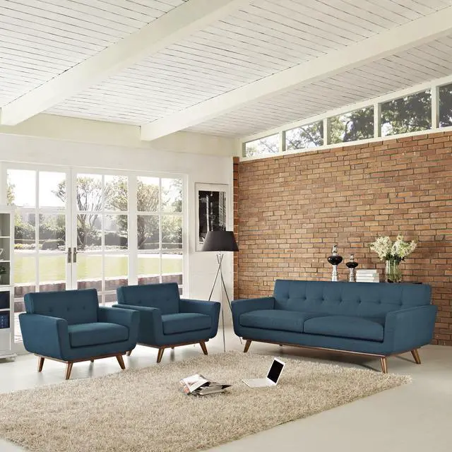 Alt view image 6 of 6 - Engage Armchairs and Sofa Set of 3 - Azure