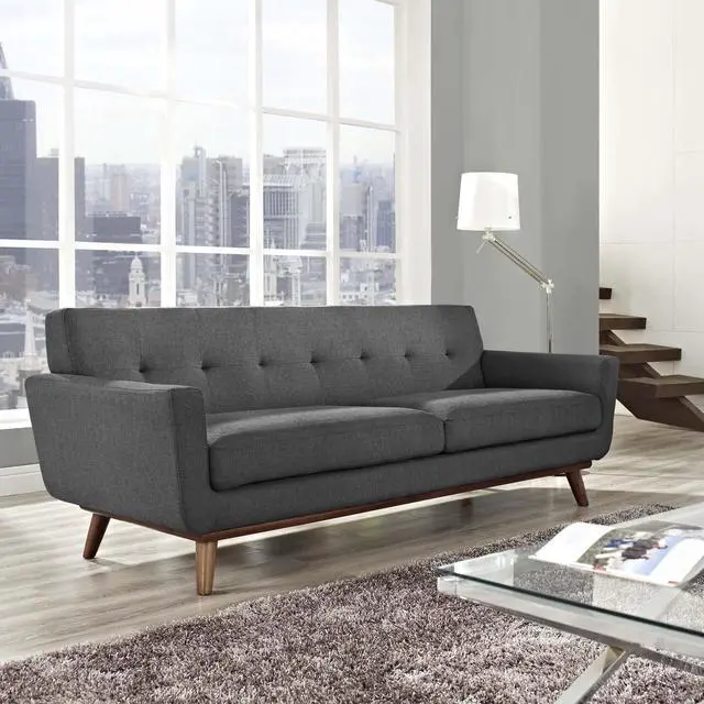 Alt view image 4 of 4 - Engage Upholstered Fabric Sofa - Gray