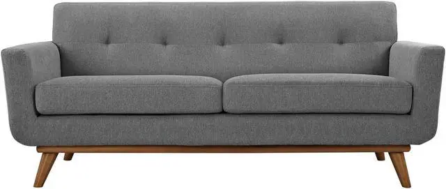 Alt view image 2 of 4 - Engage Upholstered Fabric Loveseat - Expectation Gray