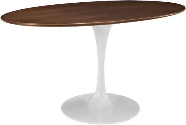Alt view image 2 of 4 - Lippa 60" Oval Walnut Dining Table - Walnut
